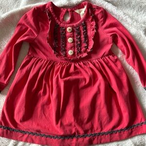 Matilda Jane Red Ruffled Kids Long Sleeve dress